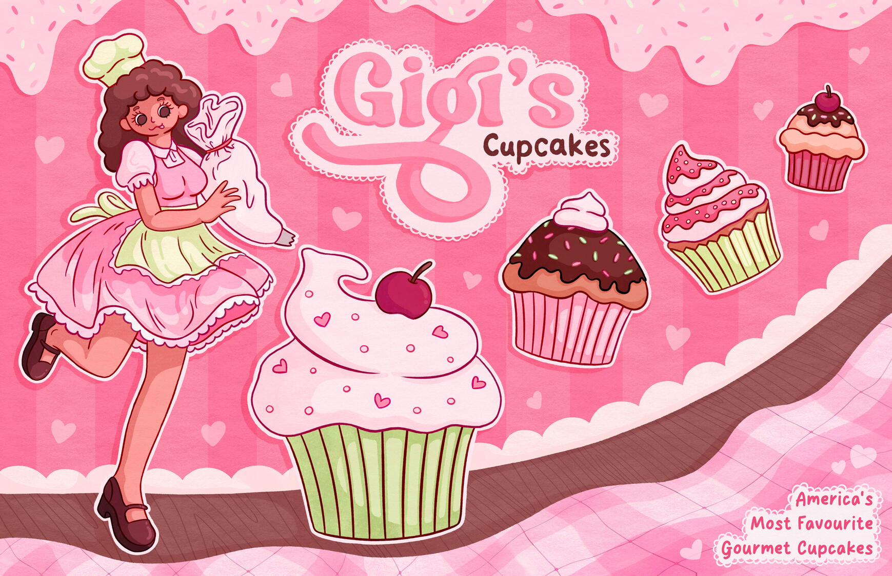 Gigi's Cupcakes: Mock Advertising Poster Gigi's Cupcakes: Mock Advertising Poster