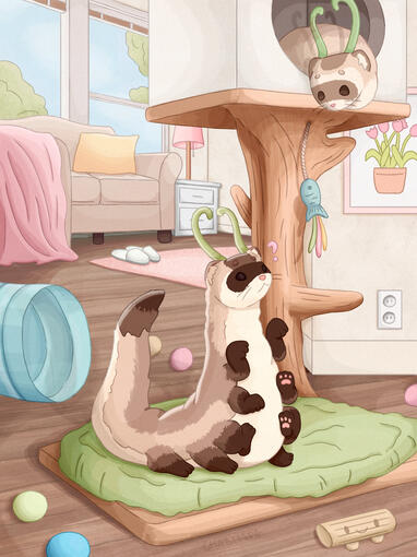 Creature Fusion: Ferret + Caterpillar Creature Fusion: Ferret + Caterpillar